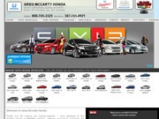 Greg Mccarty Honda Website
