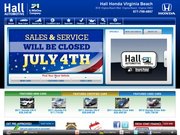 Hall Honda Virginia Beach Website