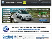 Hamilton Volkswagon Website