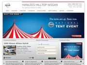 Hanlees Hilltop Nissan Website