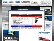 Henderson Ford Lincoln Website