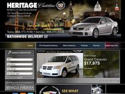 Heritage Cadillac Website