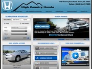 High Country Honda Website