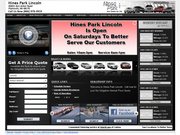 Hines Park Lincoln Website