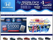 Honda Cars of McKinney Website