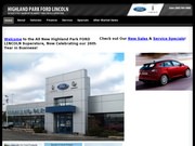 Highland Park Ford Website