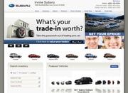 Irvine Subaru Website