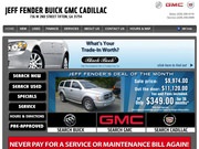 Jeff Fender Buick Cadillac GMC Website