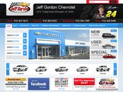 Jeff Gordon Chevrolet Website
