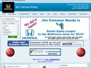 Jim Coleman Honda Website