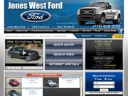 Jones West Ford Website