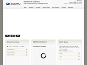 Kerbeck Saab & Subaru Website