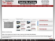 Central Kia of Irving Website