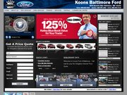 Koons Ford of Baltimore Website
