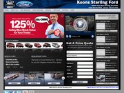 Koons Sterling Ford Website