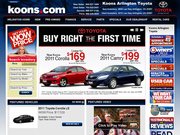 Koons Arlington Toyota Website