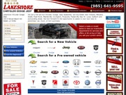 Lakeshore Chrysler Dodge Jeep Website