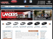 Landers Toyota Website