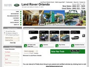 Land Rover Orlando Website