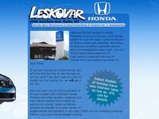 Leskovar Lincoln Honda Website