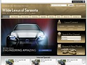 Wilde Lexus of Sarasota Website