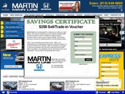 Martin Main Line Honda Website