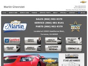 Martin Chevrolet Website