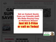 Mathews Nissan Website