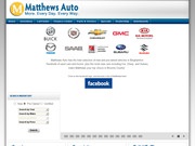 Matthews Pontiac Cadillac Website