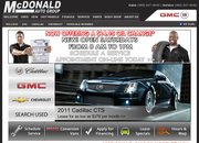 Mcdonald Pontiac GMC Cadillac Website