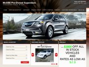 McGee Pre-Owned Superstor Website