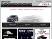 Mc Kenzie Pontiac GMC Buick Website
