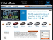 Metro Honda Website