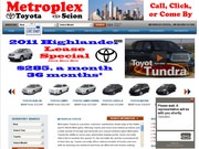 Metroplex Toyota Website