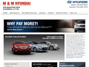 M & M Dodge Hyundai Website