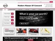 Modern Nissan of Concord Website
