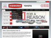 Modern Toyota Website