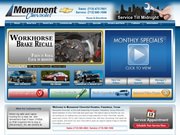Monument Chevrolet Website