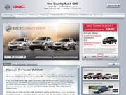New Country Buick GMC Website
