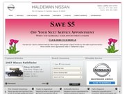 Haldeman Nissan Website