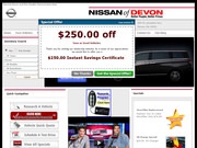 Nissan of Devon Website