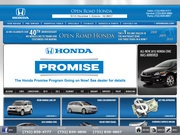 Open Road Honda Website