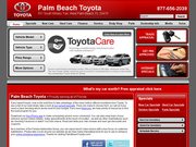 Palm Beach Toyota Website