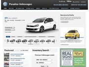 Paradise Volkswagen Website