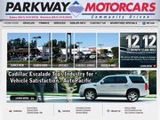 Parkway Cadillac Website
