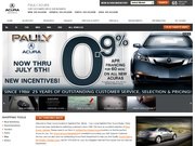 Pauly Acura Website