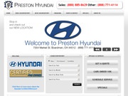 Preston Hyundai Website