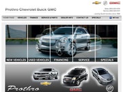 Prothro Chevrolet Pontiac Buick GMC Website