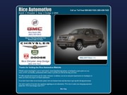 Rice Automobile Chrysler Dodge Website