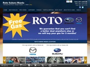 Roto Subaru Mazda Website